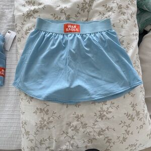 Scarlet & Gold Light Blue Athletic Skort